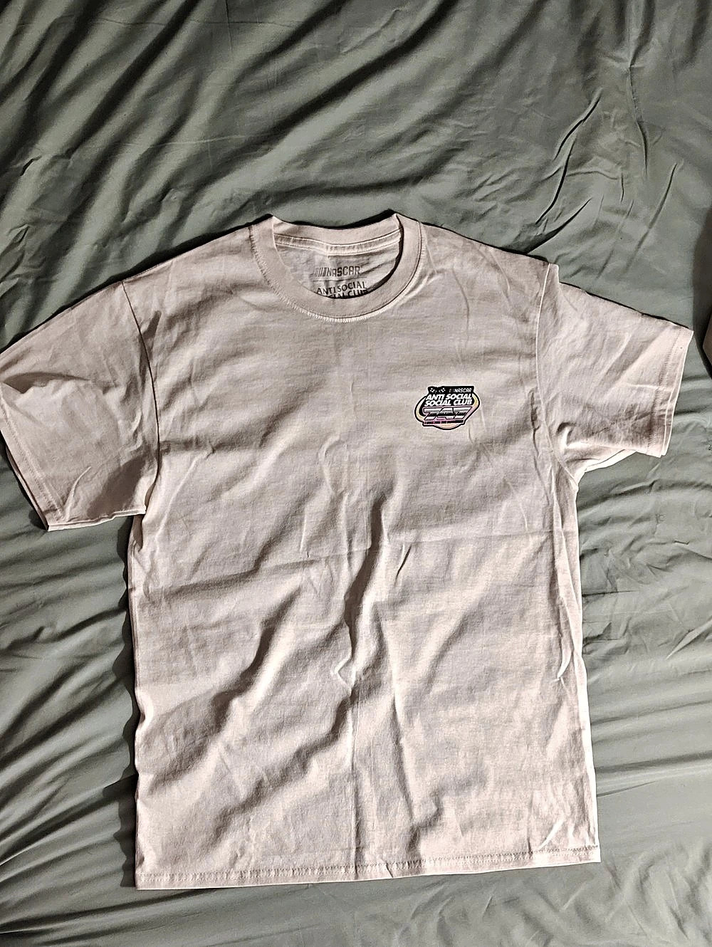 NASCAR Anti Social Club NASCAR tee Short Sleeve Tee in Pink Size Medium